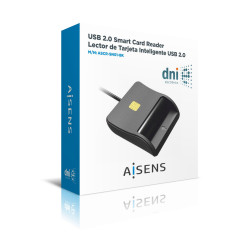 Lector de DNI Aisens ASCR-SN01-BK/ USB 2.0/ Negro | APLIUM