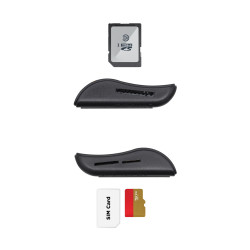 Lector de DNI y Tarjetas Aisens ASCR-SN02SD-BK/ USB 2.0/ Neg | APLIUM