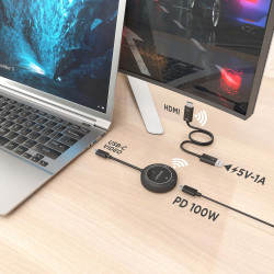 Adaptador/Transmisor de vídeo inalámbrico USB Tipo-C - HDMI | APLIUM