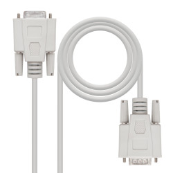 Cable Serie NULL Modem Nanocable 10.14.0502/ DB9 Macho - DB9 | APLIUM