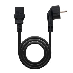 Nanocable Cable Alimentación CPU, CEE7/M-C13/H, Negro, 2 m | APLIUM