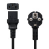 Nanocable Cable Alimentación CPU, CEE7/M-C13/H, Negro, 2 m | APLIUM