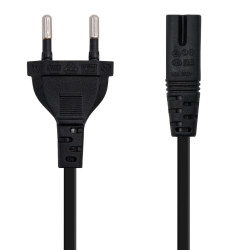 Cable Alimentación Forma 8 Nanocable 10.22.0402-L300/ CEE7/1 | APLIUM