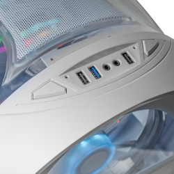 Caja Gaming Minitorre Mars Gaming MC-CYLON/ Blanca | APLIUM