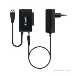 Adaptador para Discos Duros 2.5"/3.5" Tooq TQHDA-01A/ USB 3. | APLIUM