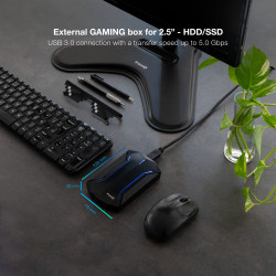 Caja Externa Gaming para Disco Duro de 2.5" TooQ TQE-2599RGB | APLIUM