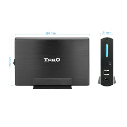 Caja Externa para Disco Duro de 3.5" TooQ TQE-3531B/ USB 2.0 | APLIUM