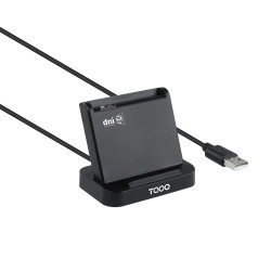 Lector de DNI TooQ TQR-220B/ USB 2.0/ Negro | APLIUM