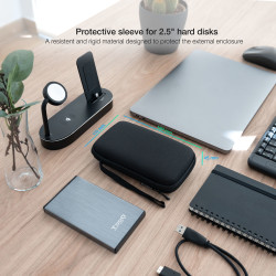 Funda para Disco Externo de 2.5" TooQ TQBC-E2503B/ Negro | APLIUM