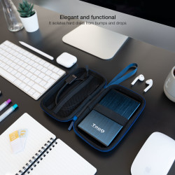 Funda para Disco Externo de 2.5" TooQ TQBC-E2503PB/ Azul Pac | APLIUM