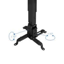Soporte de Techo para Proyector TooQ PJ2012T-B/ Inclinable/ | APLIUM