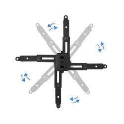 Soporte de Techo para Proyector TooQ PJ2012T-B/ Inclinable/ | APLIUM