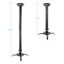 Soporte de Techo para Proyector TooQ PJ3030TN-B/ Inclinable/ | APLIUM