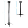 Soporte de Techo para Proyector TooQ PJ3030TN-B/ Inclinable/ | APLIUM