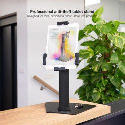 Soporte para Tablet TooQ TQTDS0811/ Antirrobo/ Negro | APLIUM