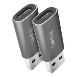 Trust 25573 - Adaptador Usb-a A Usb-c 2 Unidades Calyx | APLIUM