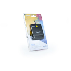 Lector de DNI TooQ TQR-211B/ USB Tipo-C/ Negro | APLIUM