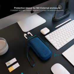 Funda para Disco Externo M2 TooQ TQBC-M201PB/ Azul Pacífico | APLIUM
