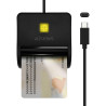Lector de DNI USB Tipo-C Aisens ASCR-SN03C-BK/ USB Tipo-C/ N | APLIUM
