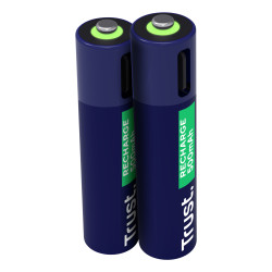 Pack de 2 Pilas AAA Trust 25585/ Recargables | APLIUM