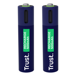 Pack de 2 Pilas AAA Trust 25585/ Recargables | APLIUM