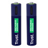 Pack de 2 Pilas AAA Trust 25585/ Recargables | APLIUM