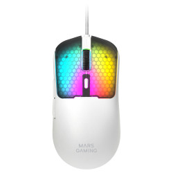Ratón Gaming Mars Gaming MM-Viper/ Hasta 12800 DPI/ Blanco | APLIUM