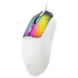 Ratón Gaming Mars Gaming MM-Viper/ Hasta 12800 DPI/ Blanco | APLIUM