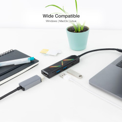 Docking USB Tipo-C Nanocable 10.16.0401/ 2xUSB/ 1xUSB Tipo-C | APLIUM
