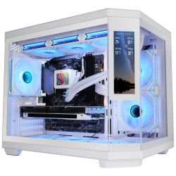 Caja Gaming Minitorre Mars Gaming MC-3TCORELCDM/ Blanca | APLIUM