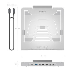 Soporte de Sobremesa - Docking USB Tipo-C Aisens ASUC-7P045- | APLIUM