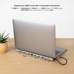 Docking Tipo-C Nanocable 10.16.1012/ 3xUSB/ 1xUSB Tipo-C/ 2x | APLIUM