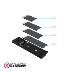 Caja Externa para Disco SSD M.2 NVMe TooQ TQE-2231B/ USB 3.1 | APLIUM