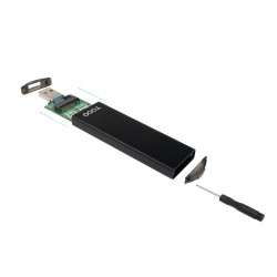Caja Externa para Disco SSD M.2 NVMe TooQ TQE-2240B/ USB 3.0 | APLIUM