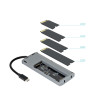 Docking/Caja Externa USB Tipo-C TooQ TQE-2241G/ Ranura SSD M | APLIUM