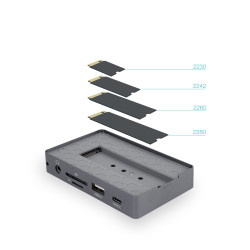 Docking/Caja Externa USB Tipo-C TooQ TQE-2242G/ Ranura SSD M | APLIUM