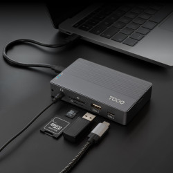 Docking/Caja Externa USB Tipo-C TooQ TQE-2242G/ Ranura SSD M | APLIUM