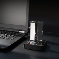 Docking Station para SSD M2 SATA/NVMe TooQ TQDS-201B | APLIUM