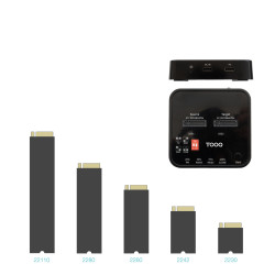 Docking Station para SSD M2 SATA/NVMe TooQ TQDS-201B | APLIUM