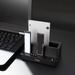 Docking Station para SSD M2 SATA/NVMe TooQ TQDS-502B | APLIUM
