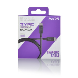 Cable USB 2.0 Tipo-C NGS ZYRO 60W-1/ USB Tipo-C Macho - USB | APLIUM