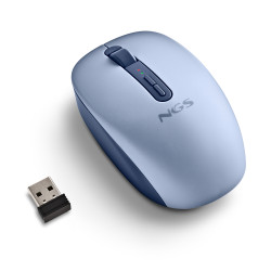 Ratón Ergonómico Inalámbrico NGS Fog Dual FOGDUALBLUE Silenc | APLIUM
