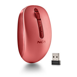 Ratón Ergonómico Inalámbrico NGS Fog Dual FOGDUALRED Silenci | APLIUM