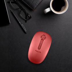 Ratón Ergonómico Inalámbrico NGS Fog Dual FOGDUALRED Silenci | APLIUM