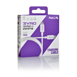 Cable USB 2.0 Tipo-C NGS ZYRO 60W-1/ USB Tipo-C Macho - USB | APLIUM