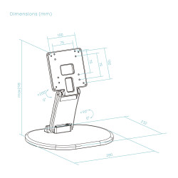 Soporte de Sobremesa para Monitor TooQ DB1027TN-B/ Inclinabl | APLIUM