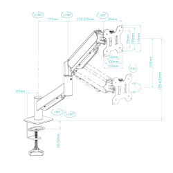 Soporte de Mesa para Monitor TooQ DB1340TNR-B/ Giratorio/ In | APLIUM