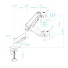 Soporte de Mesa para Monitor TooQ DB1340TNR-B/ Giratorio/ In | APLIUM