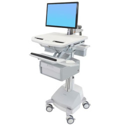 Styleview Cart With Lcd Arm Sla Powered Tall Drawer Ch | APLIUM