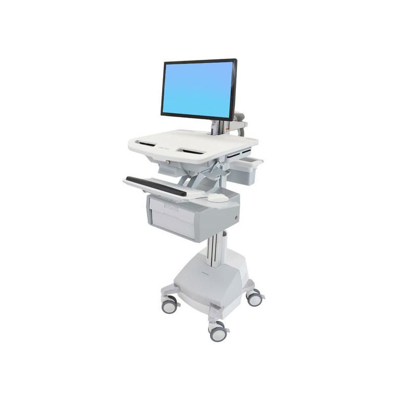 Styleview Cart With Lcd Arm Sla Powered Tall Drawer Ch | APLIUM